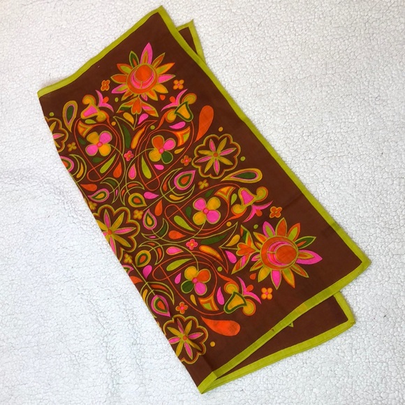 bright floral scarf - Picture 1 of 2